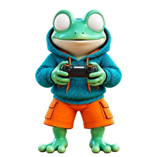 GamesFree gaming frog mascot