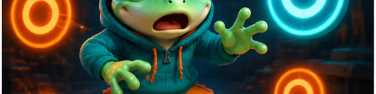 Clicker Games category banner featuring the GamesFree.gg frog mascot