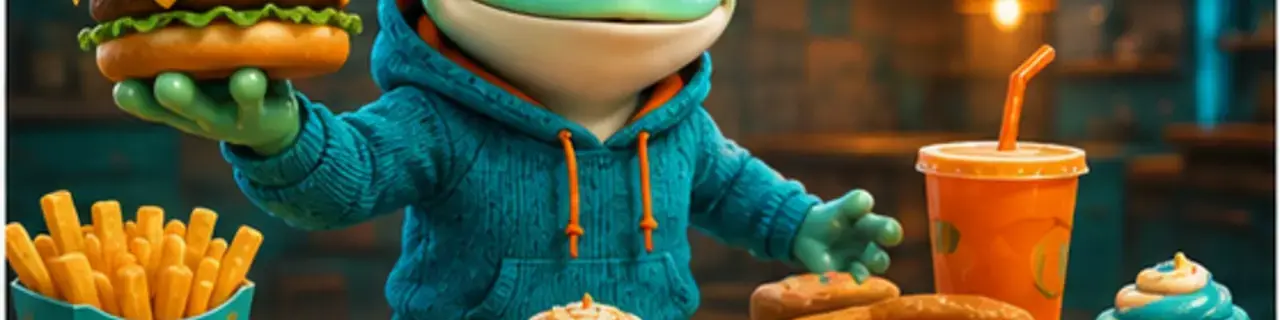 Cooking Games category banner featuring the GamesFree.gg frog mascot
