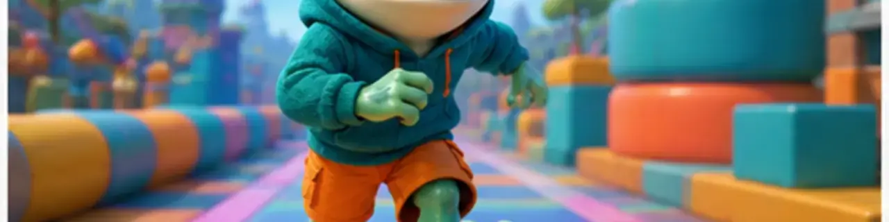 Running Games category banner featuring the GamesFree.gg frog mascot
