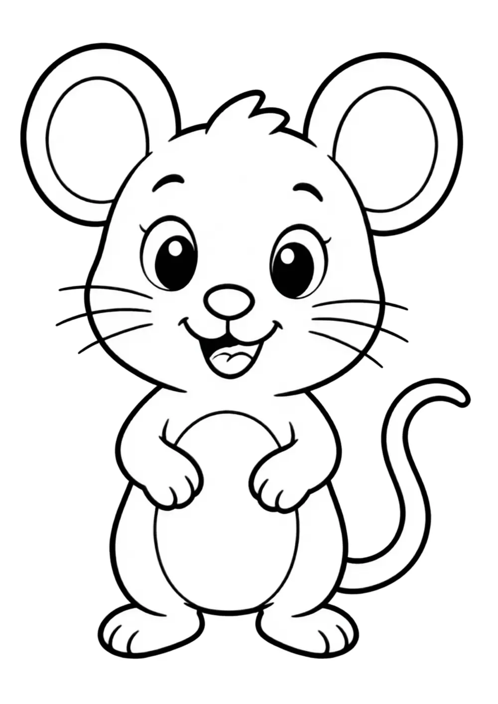 Mouse coloring page