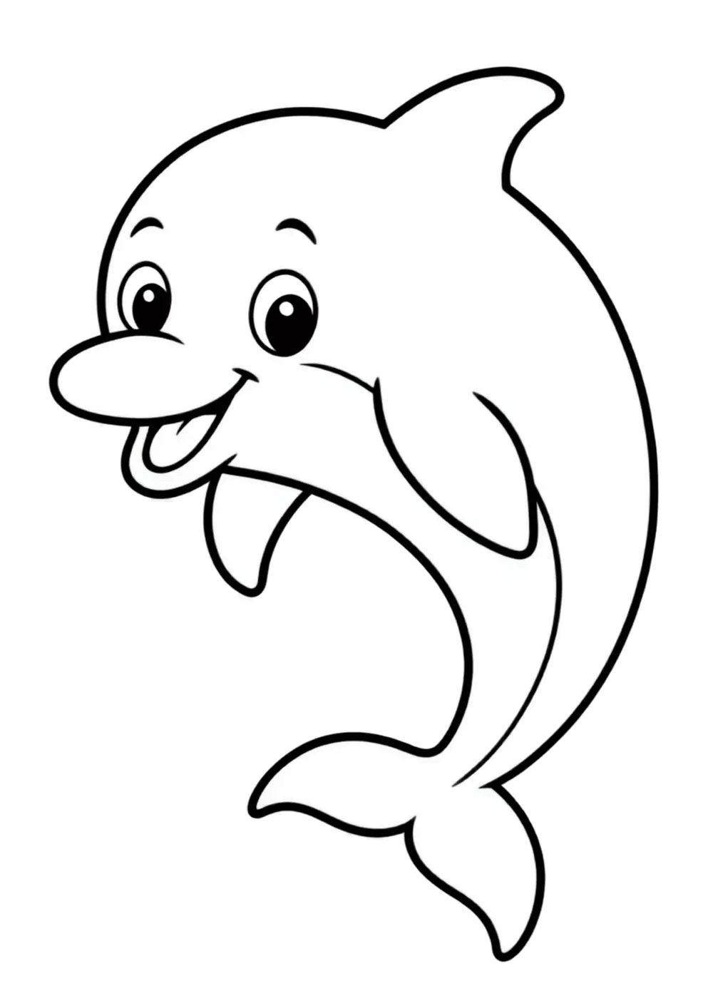 Dolphin coloring page