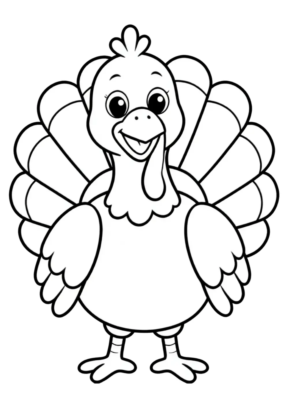 Turkey coloring page