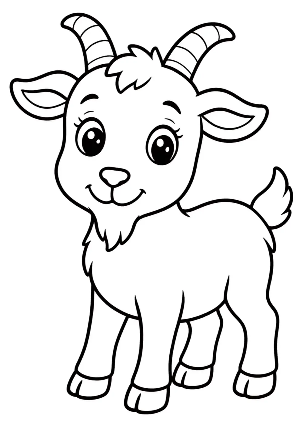 Goat coloring page