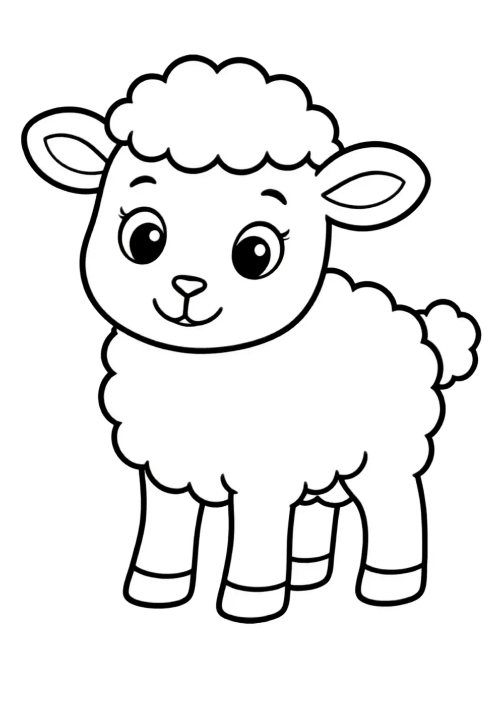 Sheep coloring page