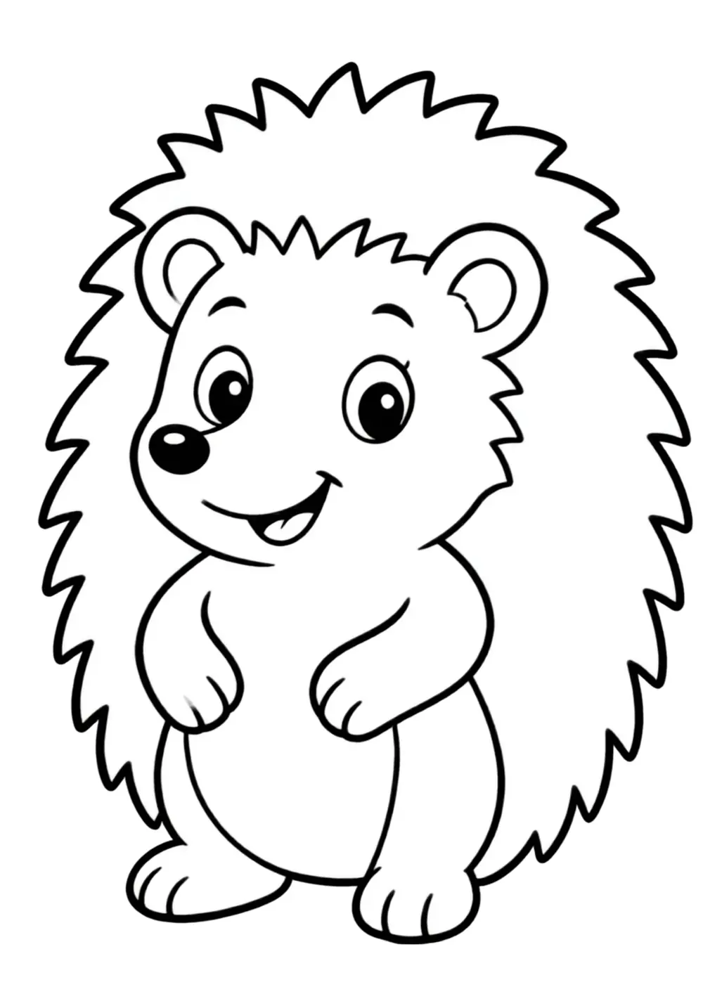 Hedgehog coloring page