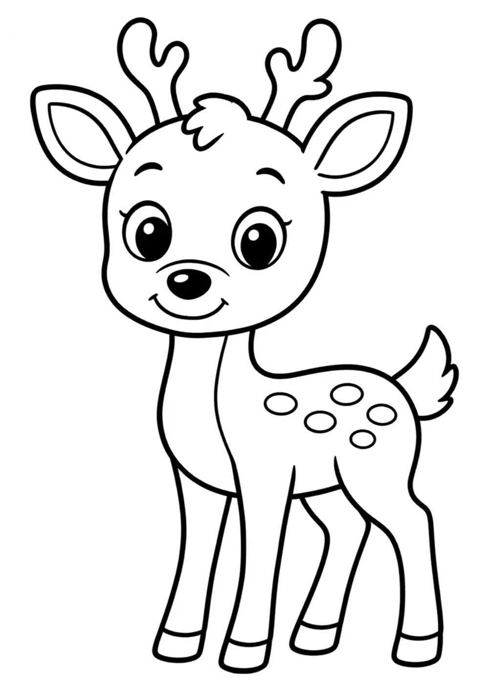 Young Deer coloring page