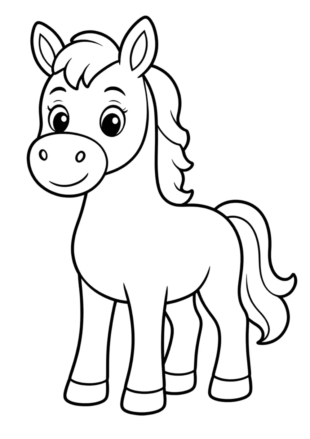 Pony coloring page