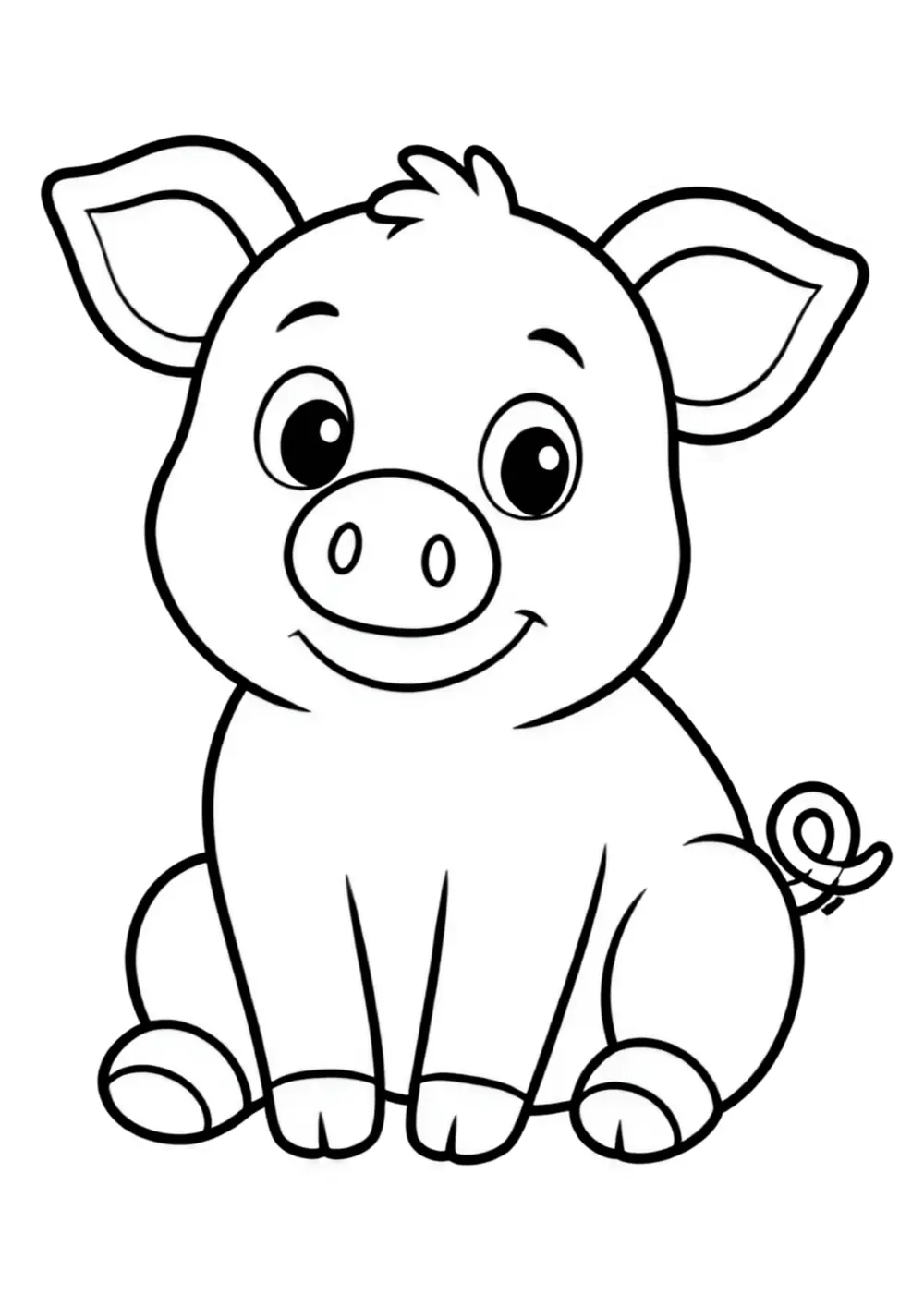 Piglet coloring page