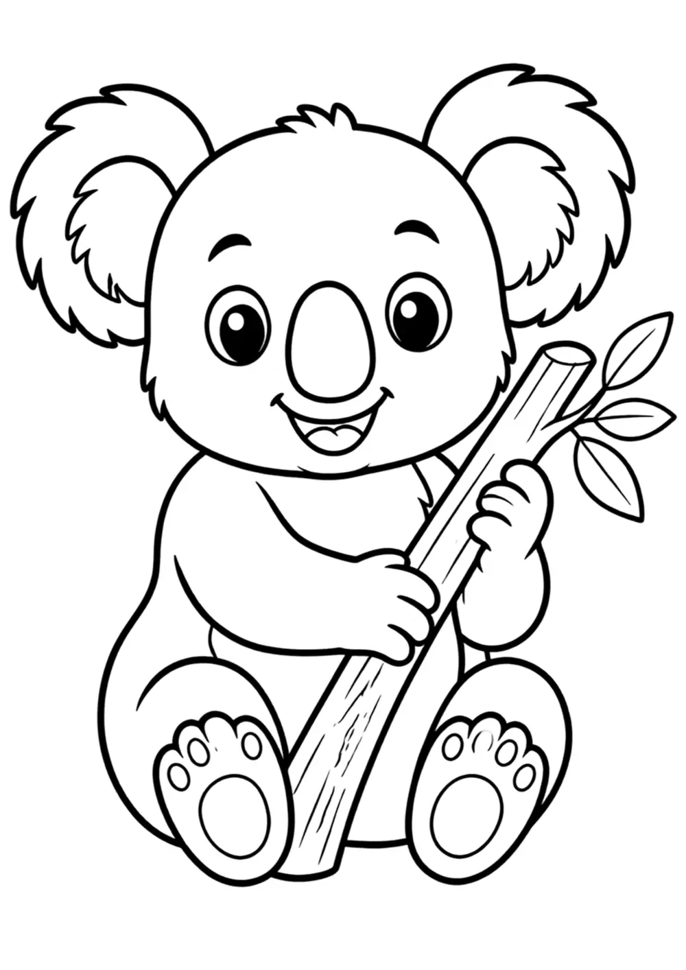 Koala coloring page