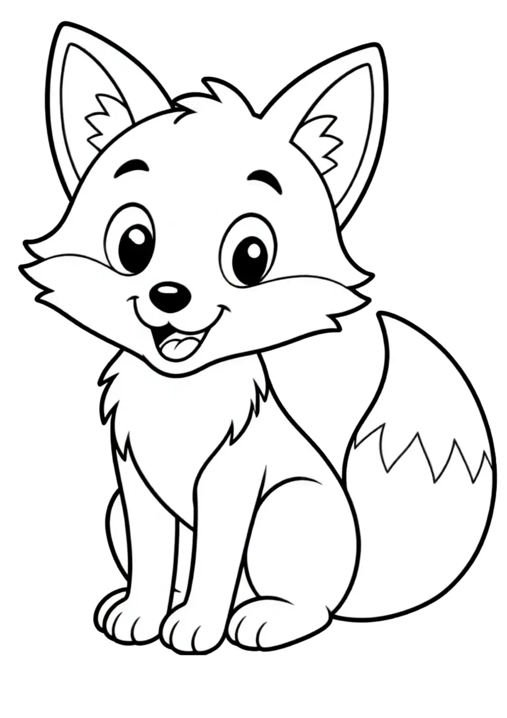Fox coloring page