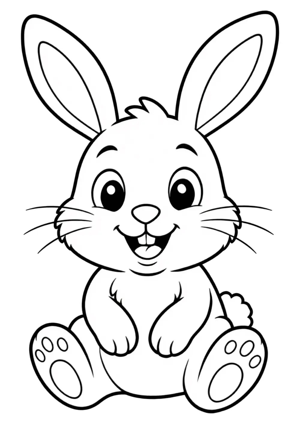 Bunny coloring page