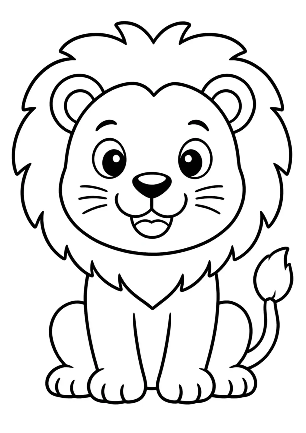 Lion coloring page