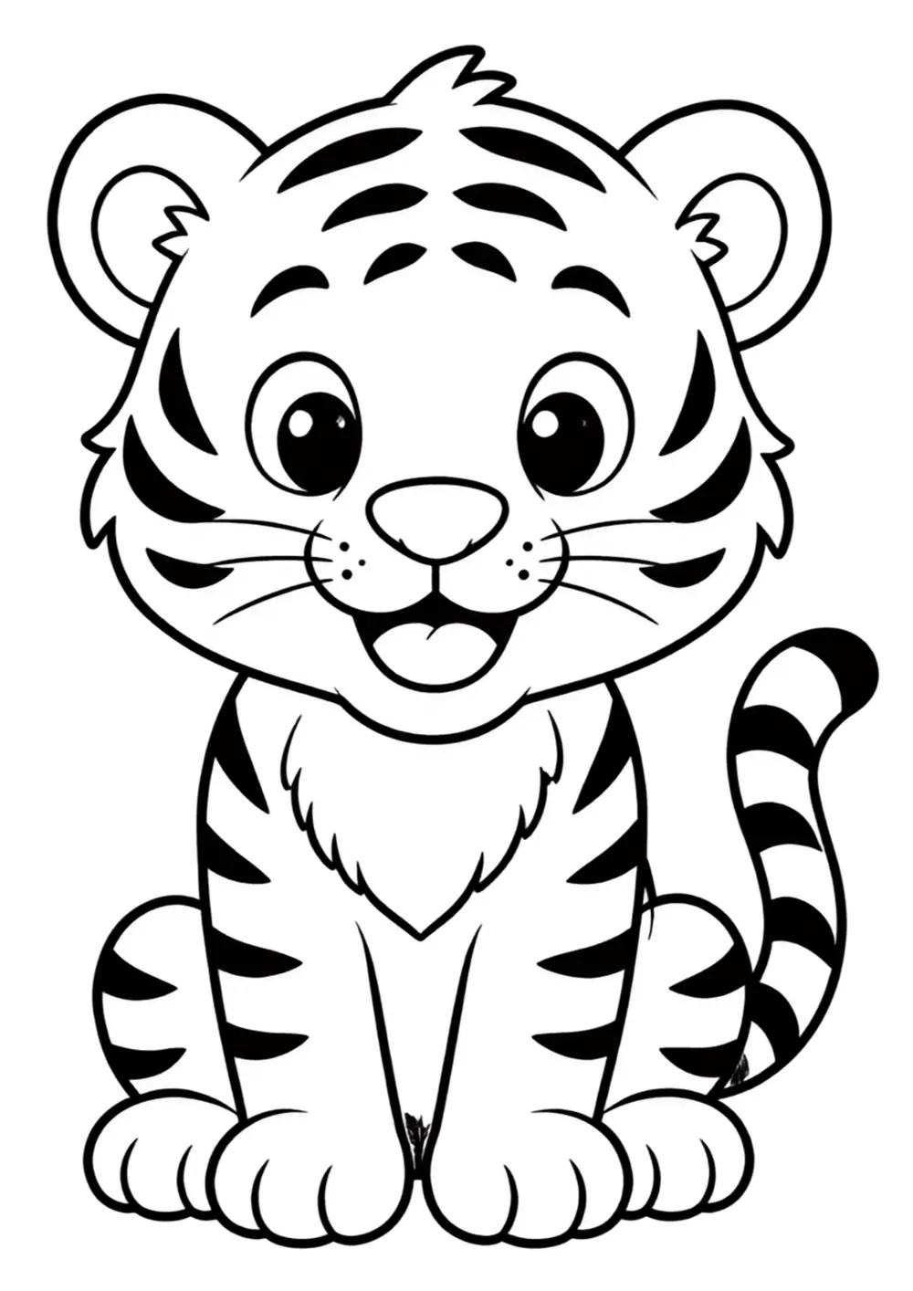 Tiger coloring page