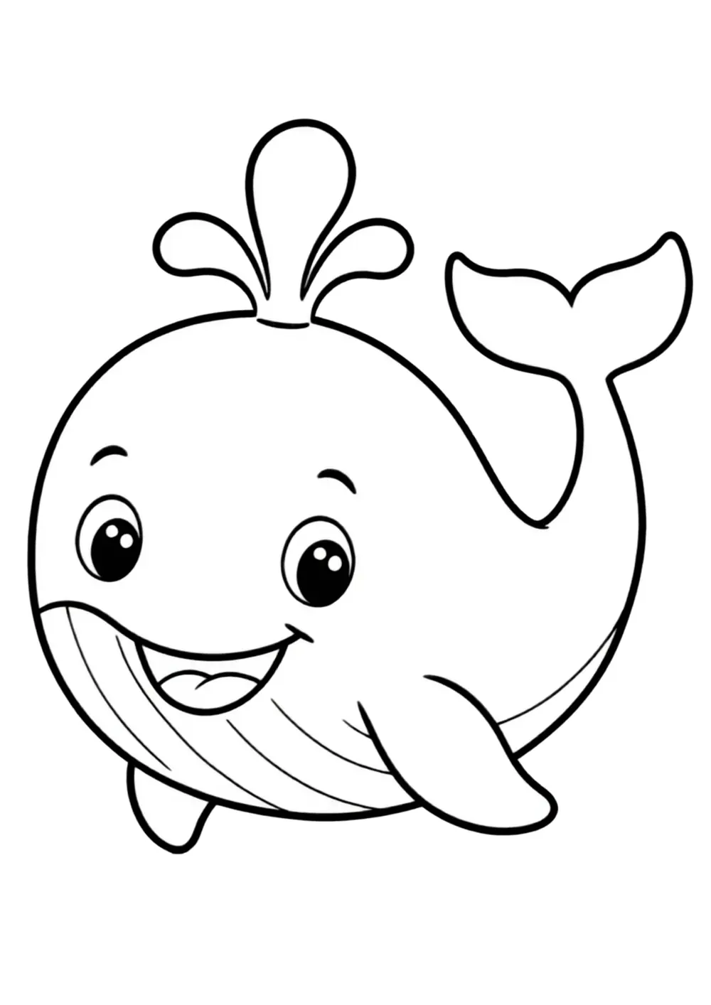 Baby Whale coloring page