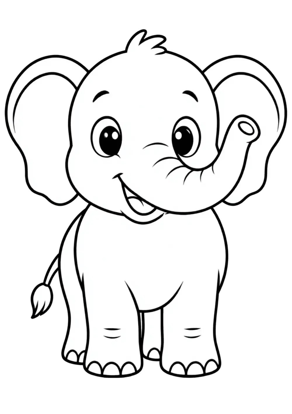 Elephant coloring page