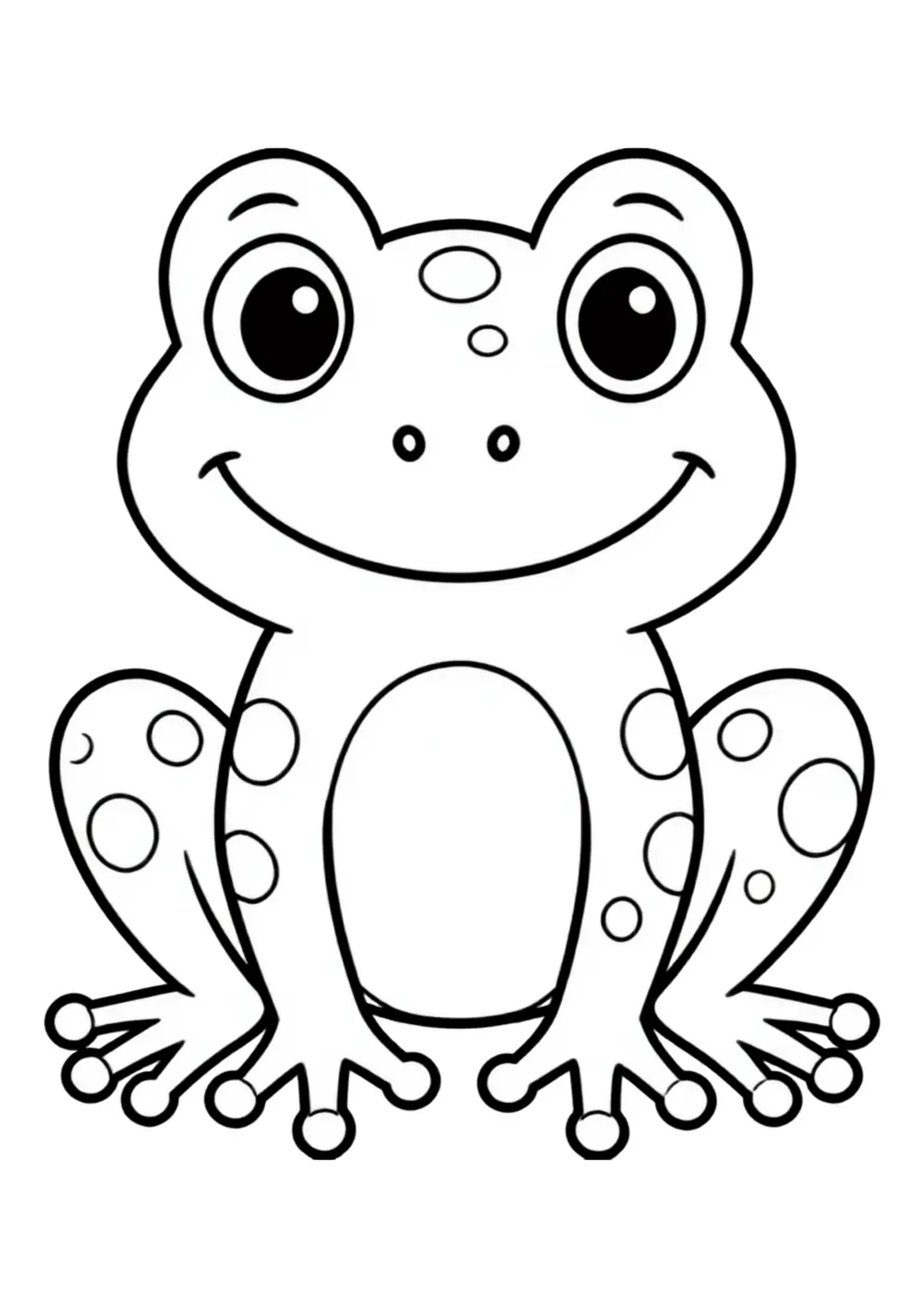 Frog coloring page