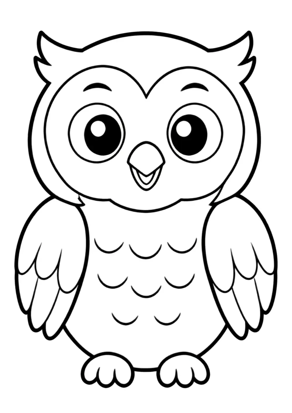 Owl coloring page