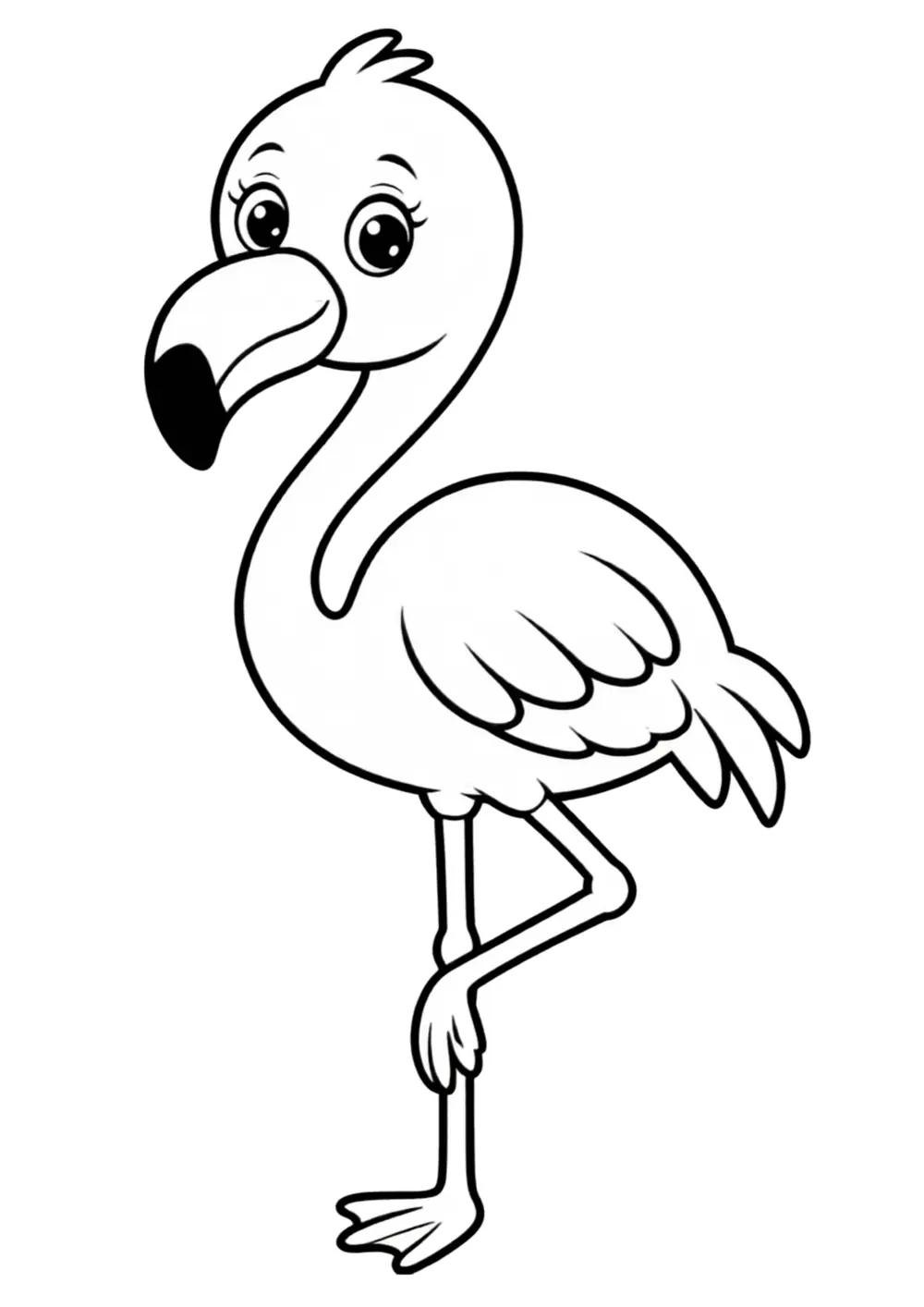 Flamingo coloring page