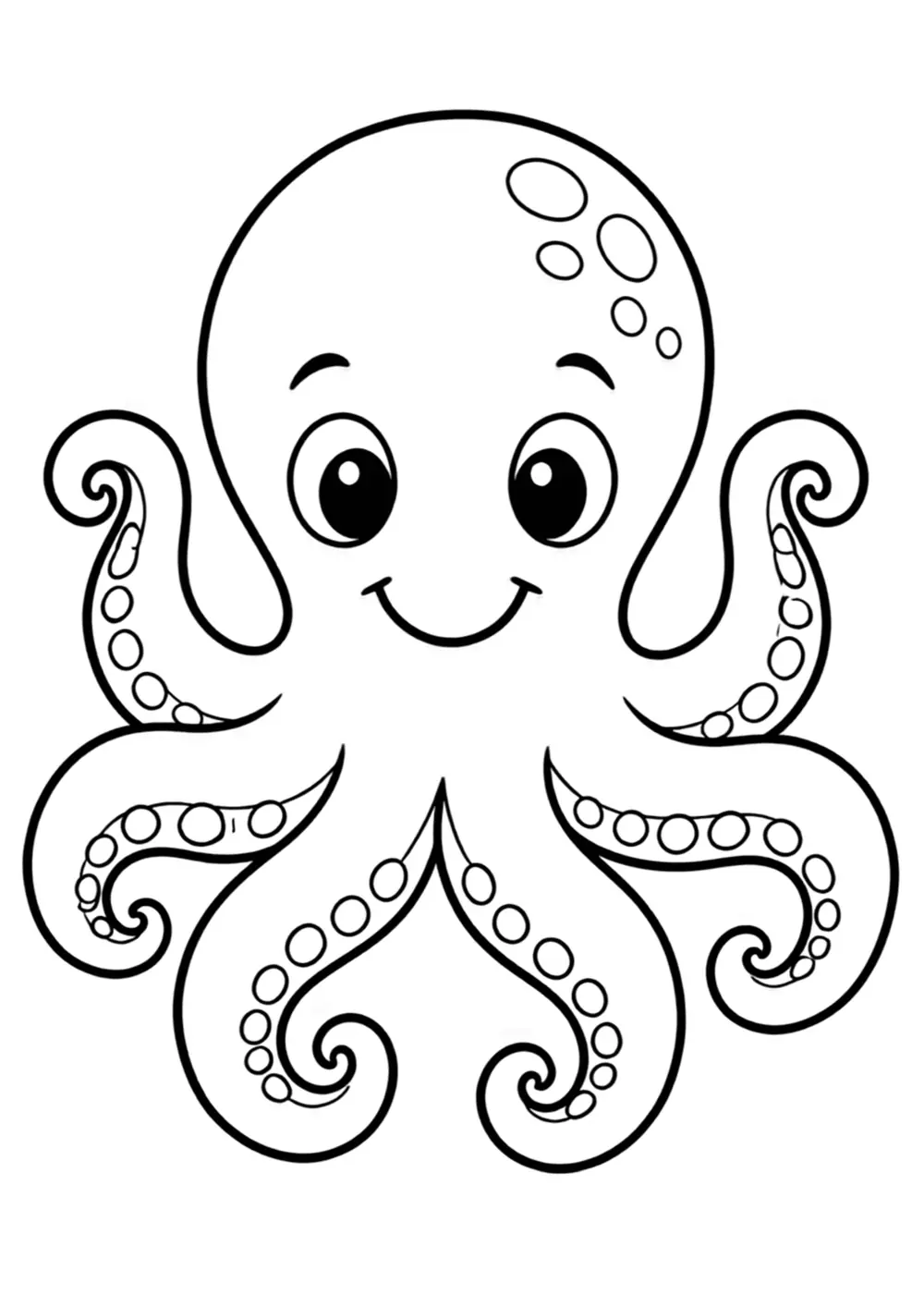 Ocean Octopus coloring page