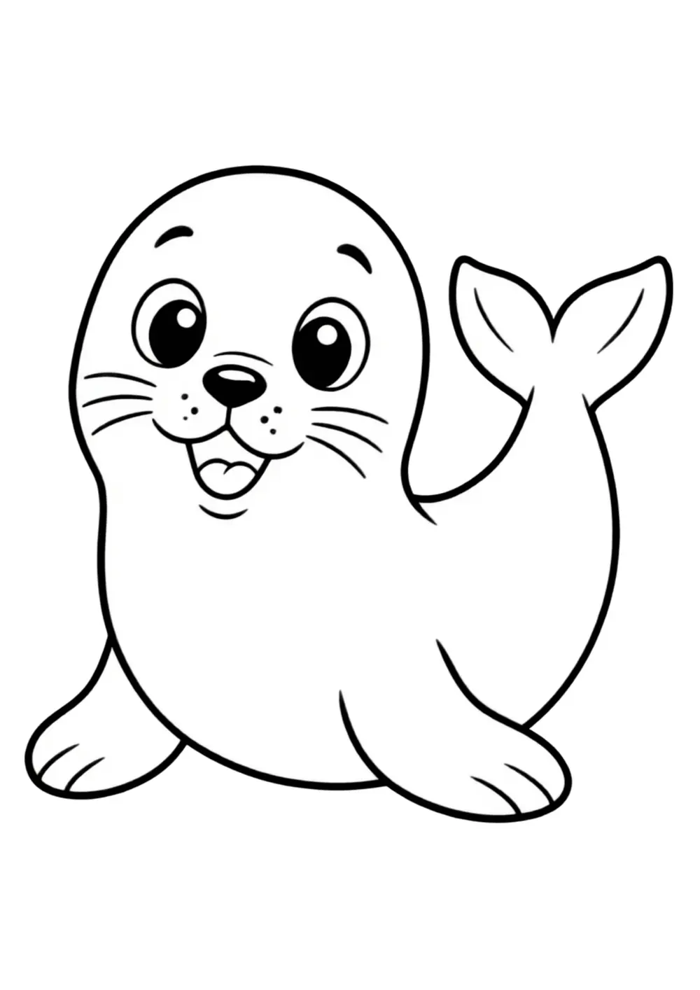 Little Seal coloring page