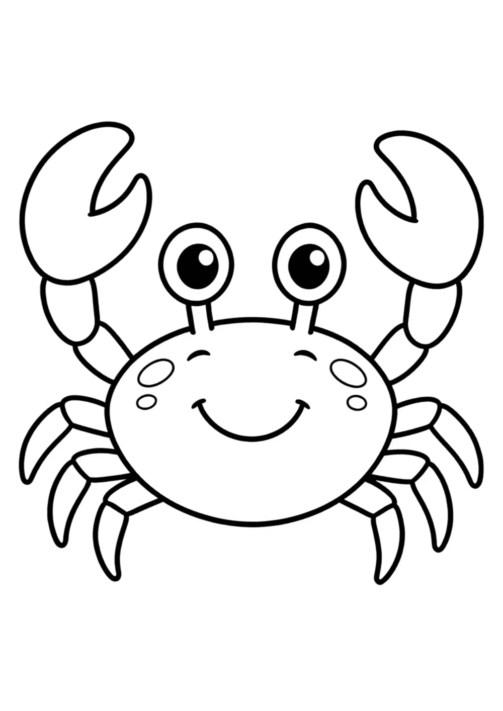 Beach Crab coloring page