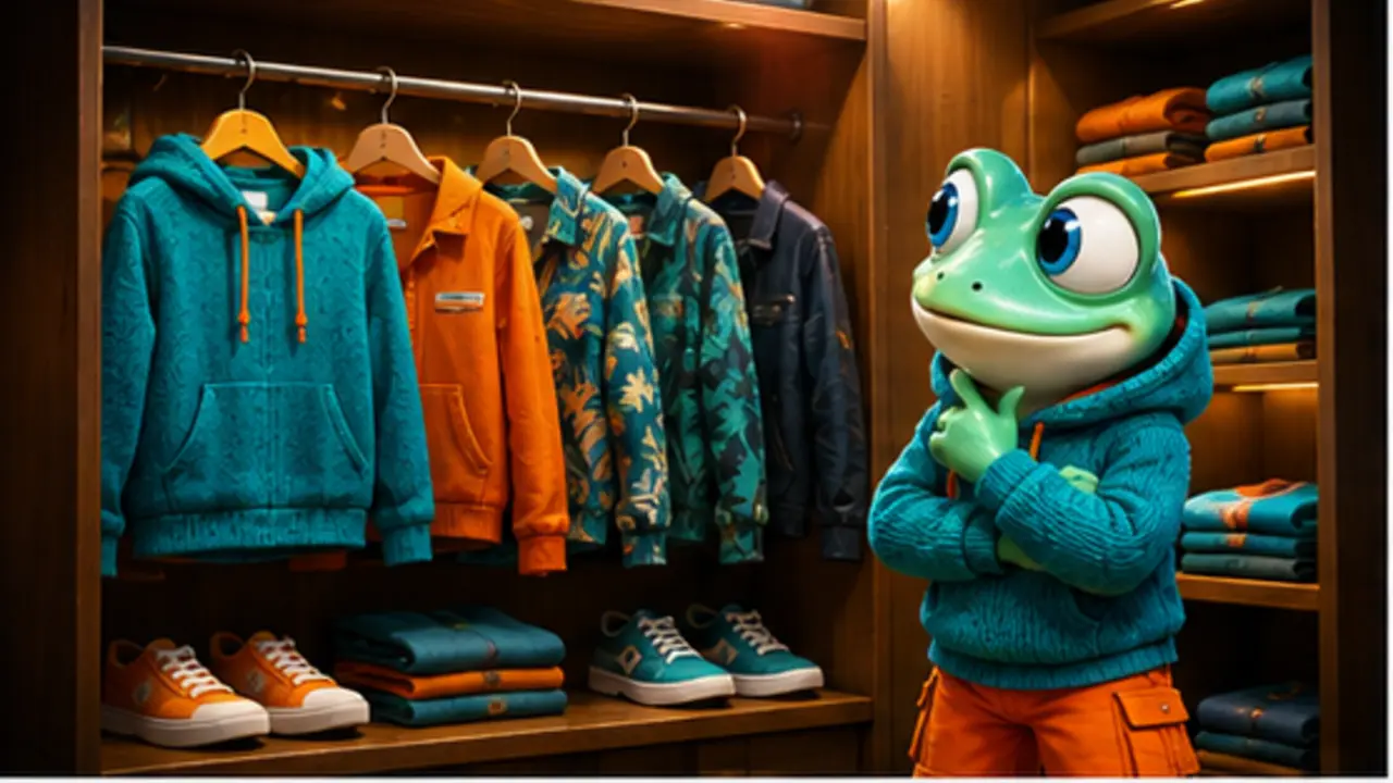 GamesFree.gg frog mascot in Dress Up games artwork