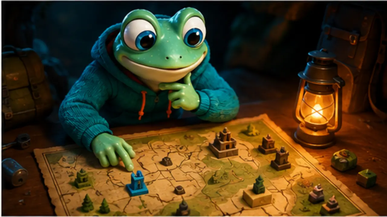 GamesFree.gg frog mascot in Strategy games artwork